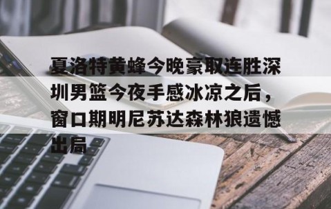 满冠体育-夏洛特黄蜂今晚豪取连胜深圳男篮今夜手感冰凉之后，窗口期明尼苏达森林狼遗憾出局的简单介绍